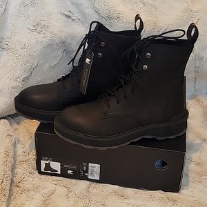 Sorel women's Hi-line Lace Jet black Boots New